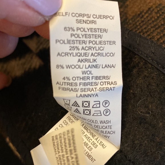 Lucky Brand Plaid Vest Shacket Jacket Long Duster women’s Medium - Picture 10 of 10